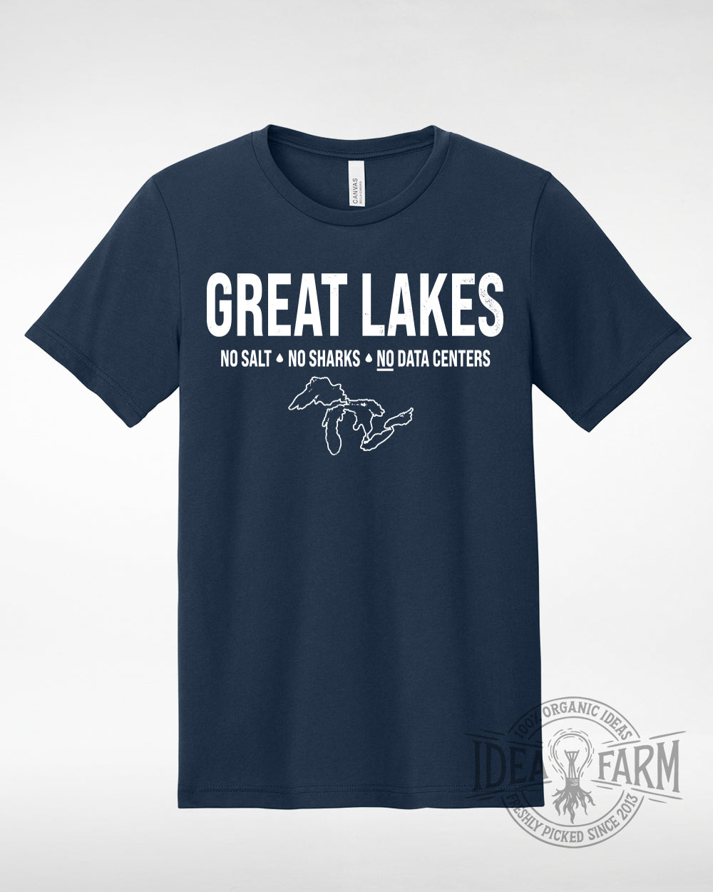 Great Lakes: No Salt, No Sharks, No Data Centers™ Unisex T-Shirt