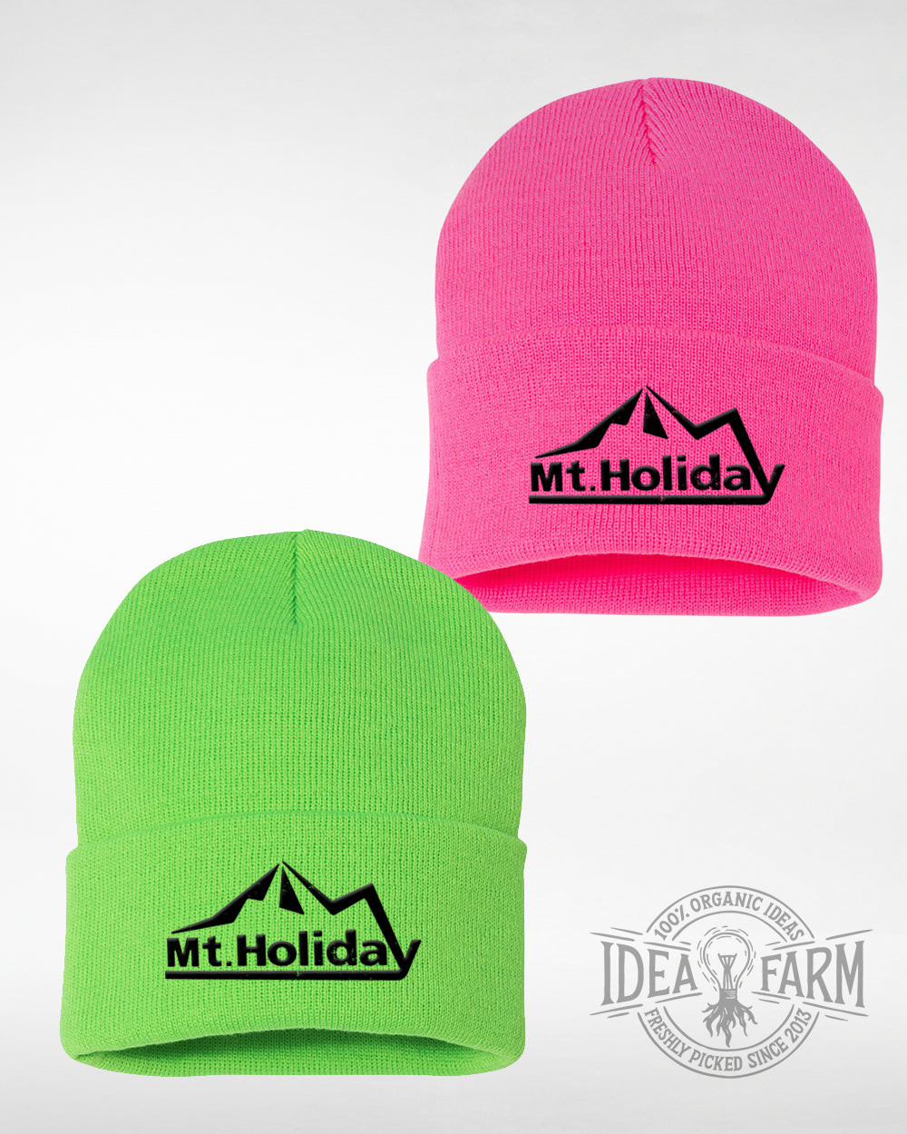Mt. Holiday Neon Beanie