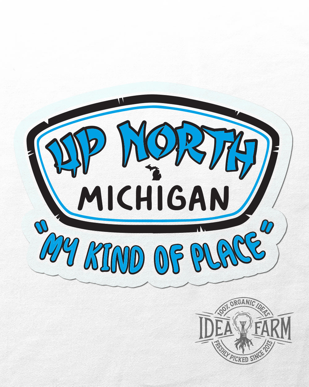 Up North Surf Shop UV Coated Sticker