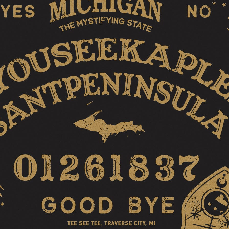 Tee See Tee Men's Apparel Mich-ouija Halloween T-Shirt | Tee See Tee Exclusive