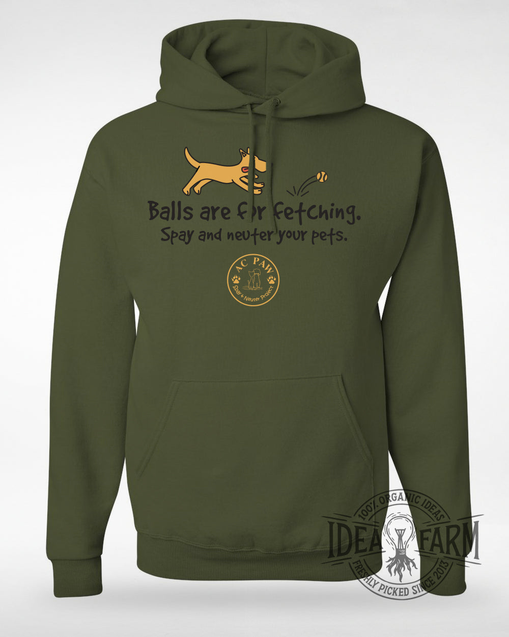 Balls are for Fetching™ Pullover Hoodie | AC PAW x Idea Farm