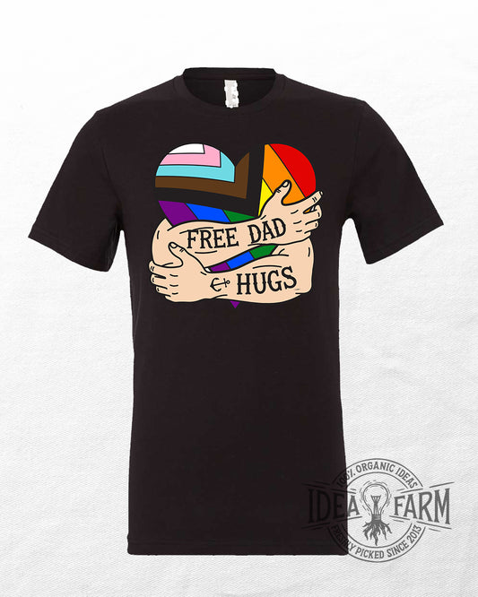 Free Dad Hugs™ Unisex T-Shirt | Idea Farm Exclusive!