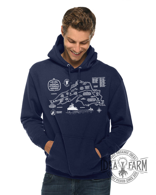 The Lore of the Edmund Fitzgerald Pullover Hoodie