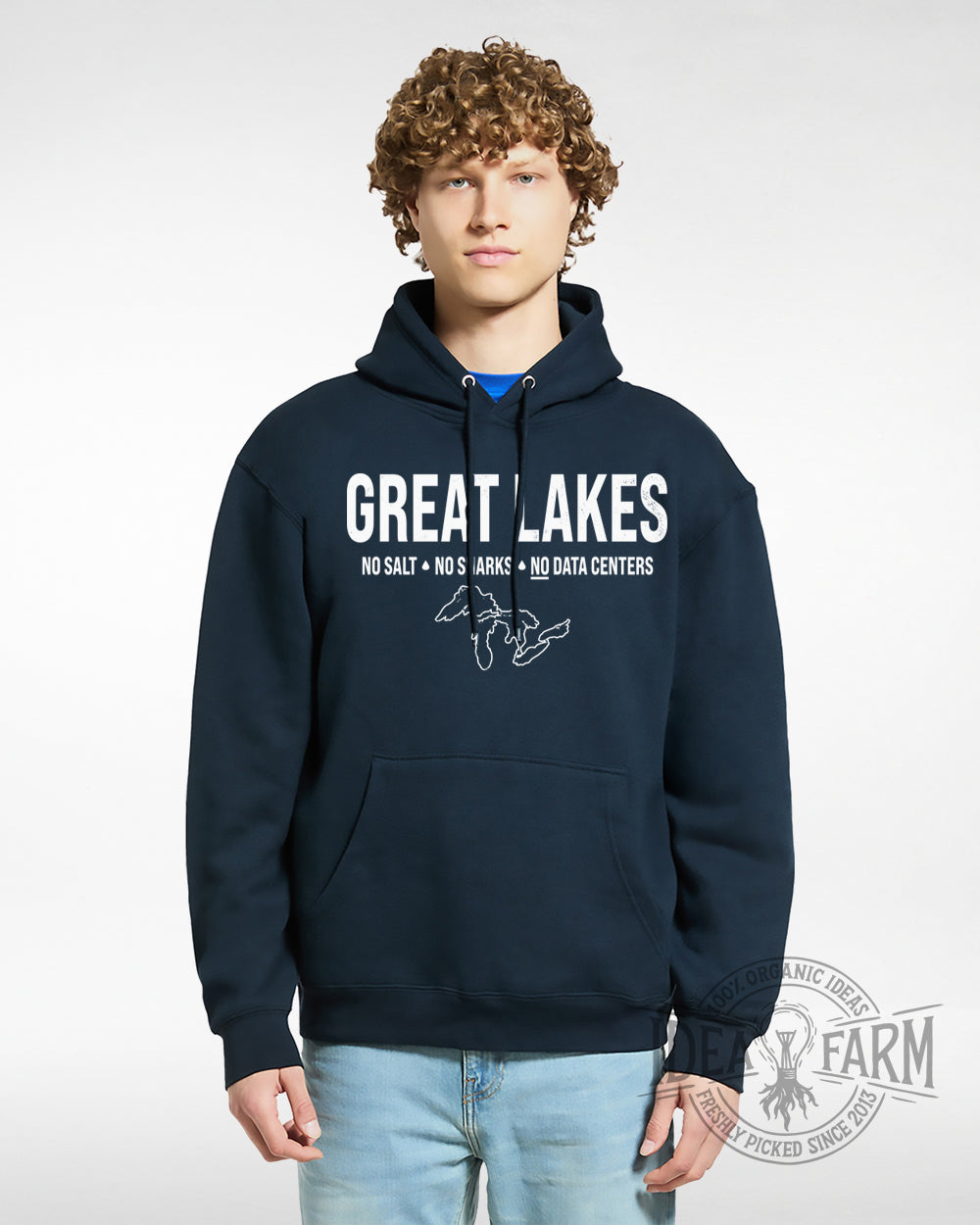 Great Lakes: No Salt, No Sharks, No Data Centers™ Pullover Hoodie