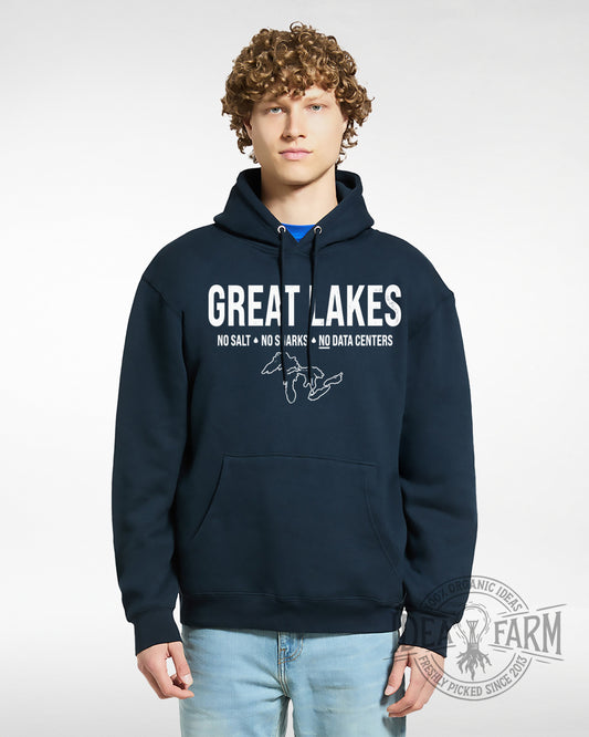Great Lakes: No Salt, No Sharks, No Data Centers™ Pullover Hoodie