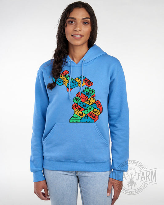 Michi-Go (Lego Inspired) Pullover Hoodie