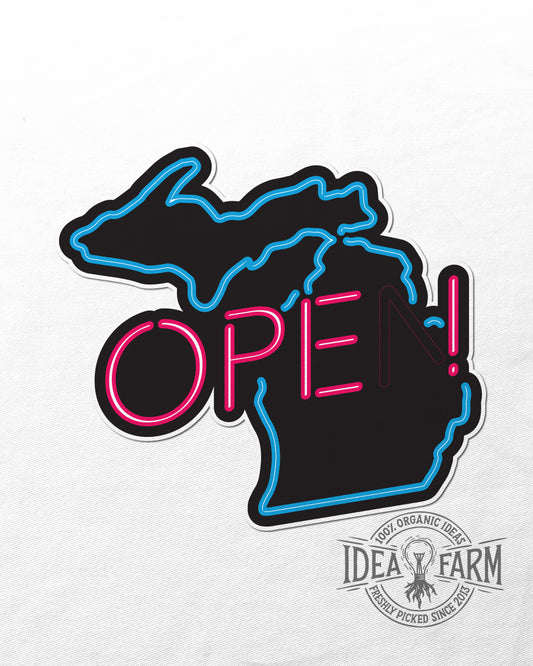 Now Ope-ing™ UV Coated Sticker