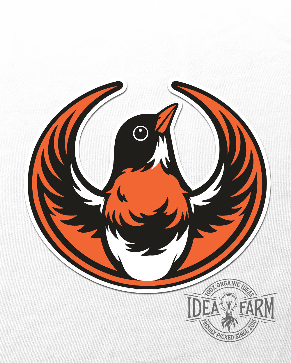 Red Leader UV Coated Sticker