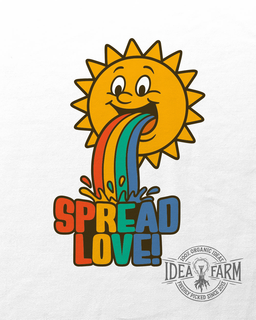 Spread Love Sun Pride Sticker